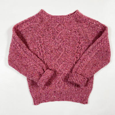 The New Society purple confetti knit sweater 4Y 1