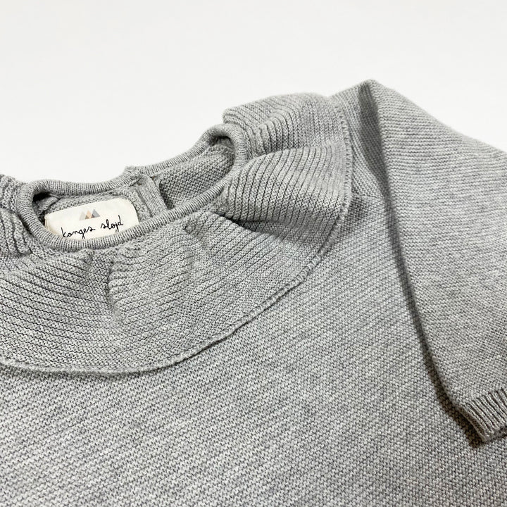 Konges Slojd grauer Fiol Strickpullover mit Oversize-Strickjacke 56/62
