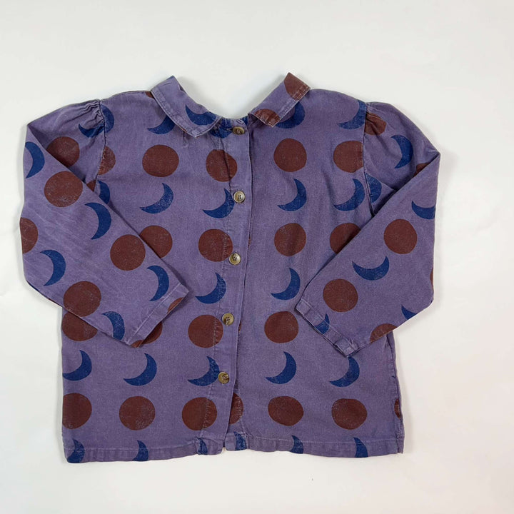 Bobo Choses purple moon print blouse 4-5Y 1