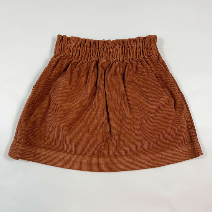 Bonton rust corduroy skirt 4Y 2