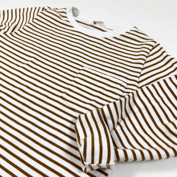 Arket brown striped long-sleeved t-shirt 110/116