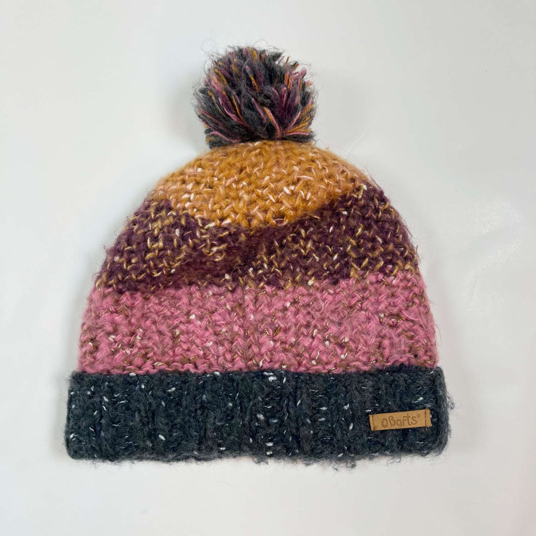 Barts colour block stripe  knit Azalea beanie  55cm 1