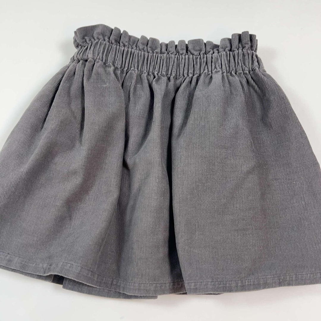 Ketiketa grey corduroy skirt with pockets 8Y 2