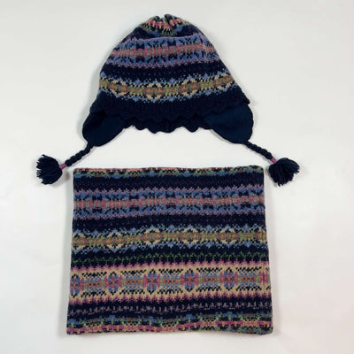 Ralph Lauren fair isle round scarf and hat set 4-6Y 1