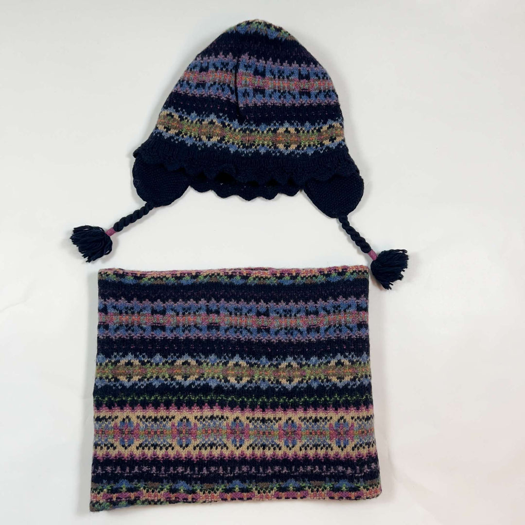 Ralph Lauren fair isle round scarf and hat set 4-6Y 2