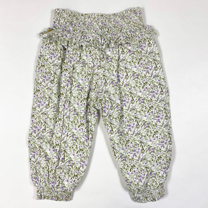 Hust & Claire purple flower pants with ruffles 86/18M