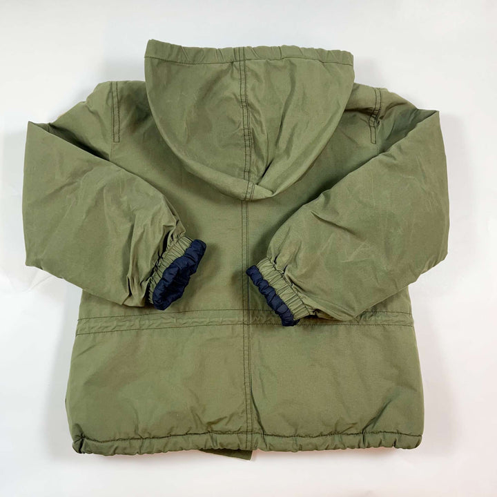 Bellerose green leopard lined winter jacket 8-9Y 3