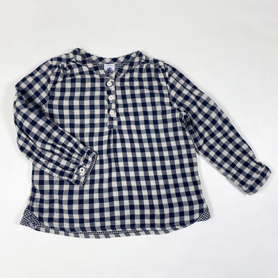 Petit Bateau gingham long-sleeved blouse 3Y/94 1