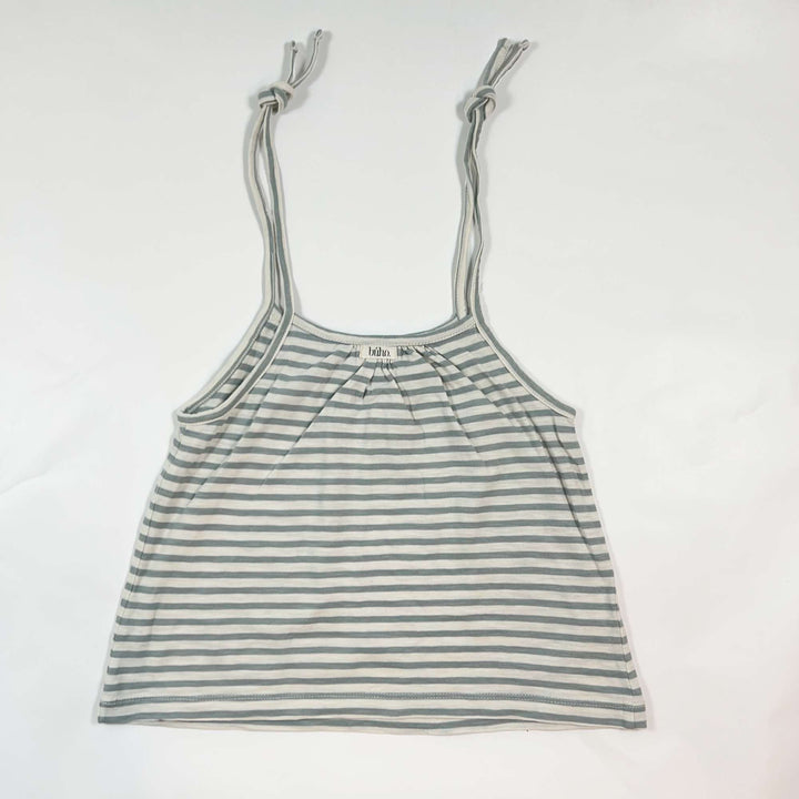 Búho soft teal striped top 6Y 3