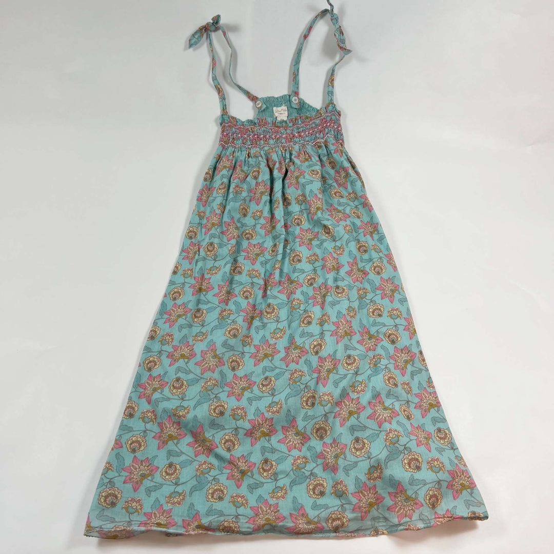 Louise Misha turquoise floral summer dress 6Y 1