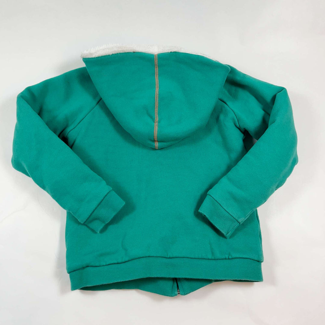 Arsène et les pipelettes green fleece lined zip hoodie 8Y 3