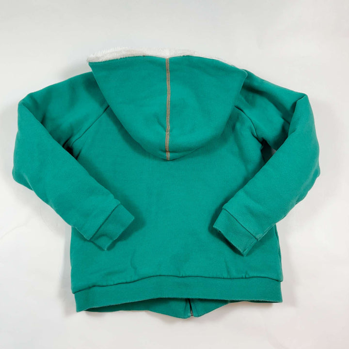 Arsène et les pipelettes green fleece lined zip hoodie 8Y 3