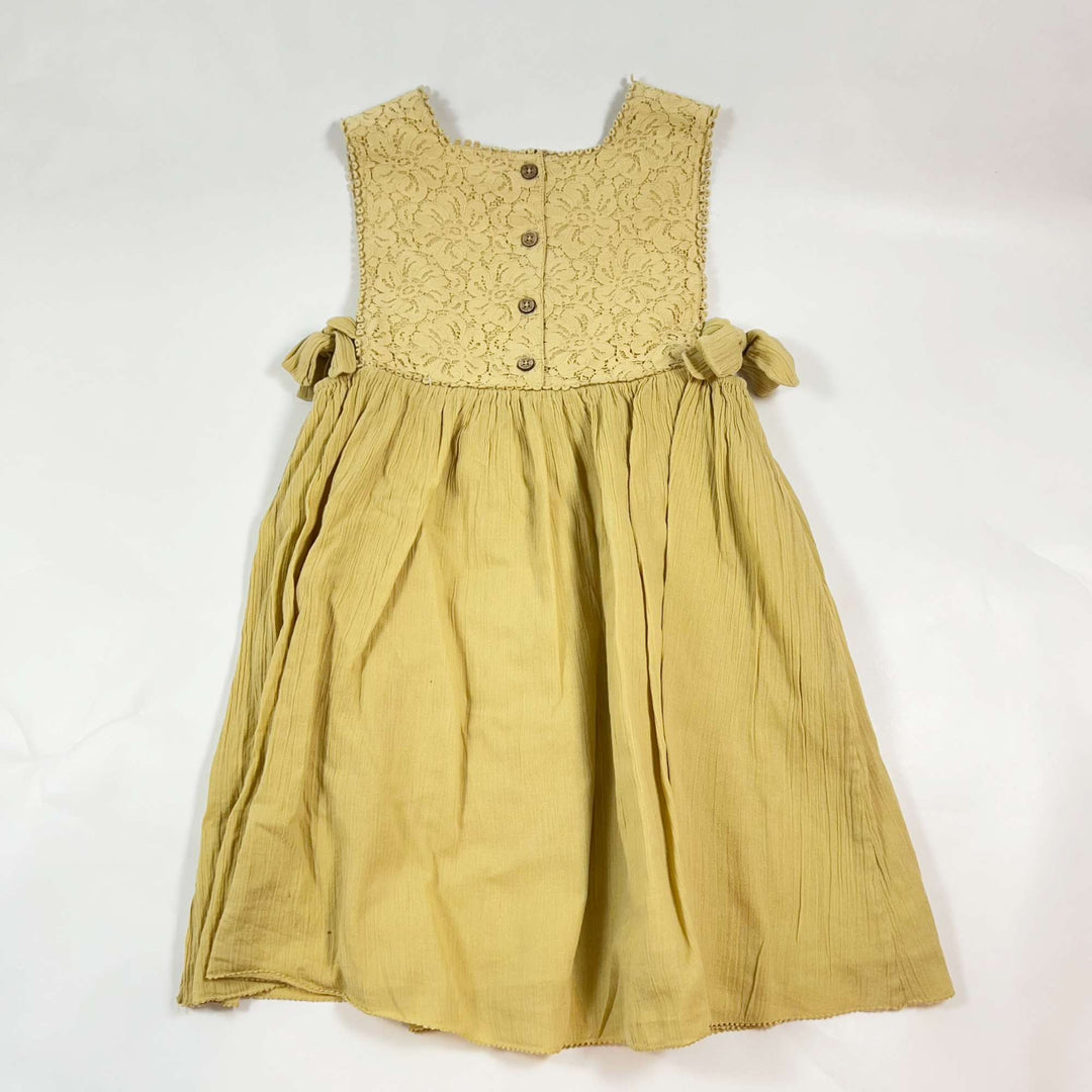 Louise Misha mustard summer dress 8Y 3