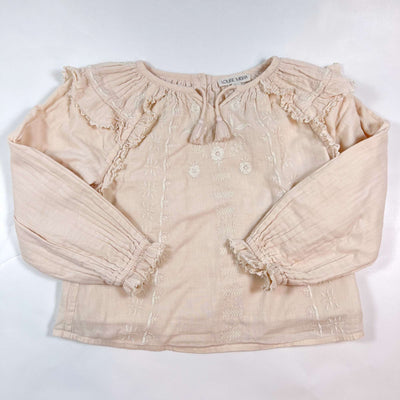 Louise Misha pale rose embroidered muslin blouse 7Y 1