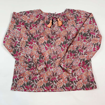 Bonheur du Jour pink floral blouse with tassels 6Y/116 1