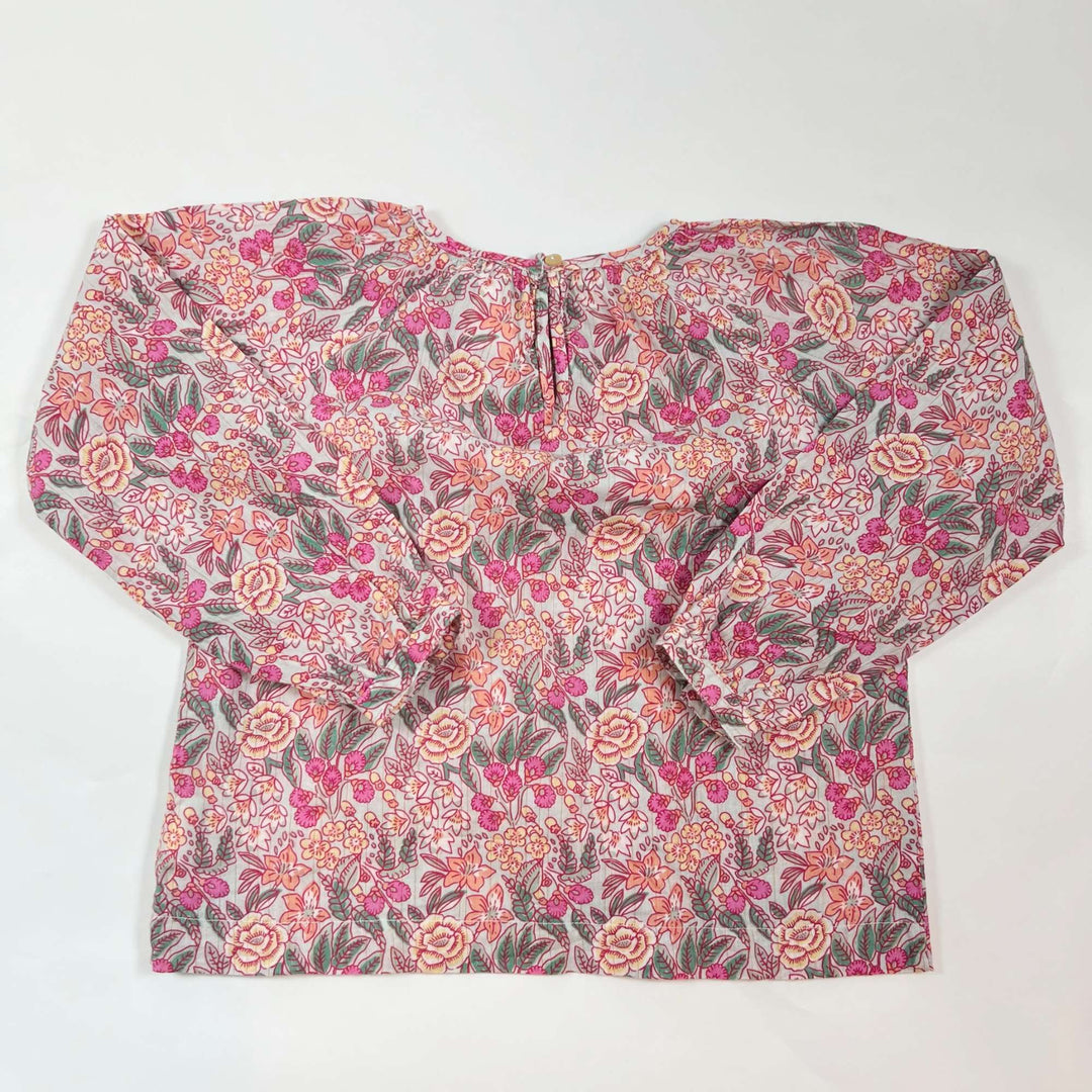 Bonheur du Jour pink floral blouse with tassels 6Y/116 2