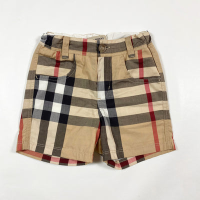 Burberry beige iconic checked shorts 9M/71 1