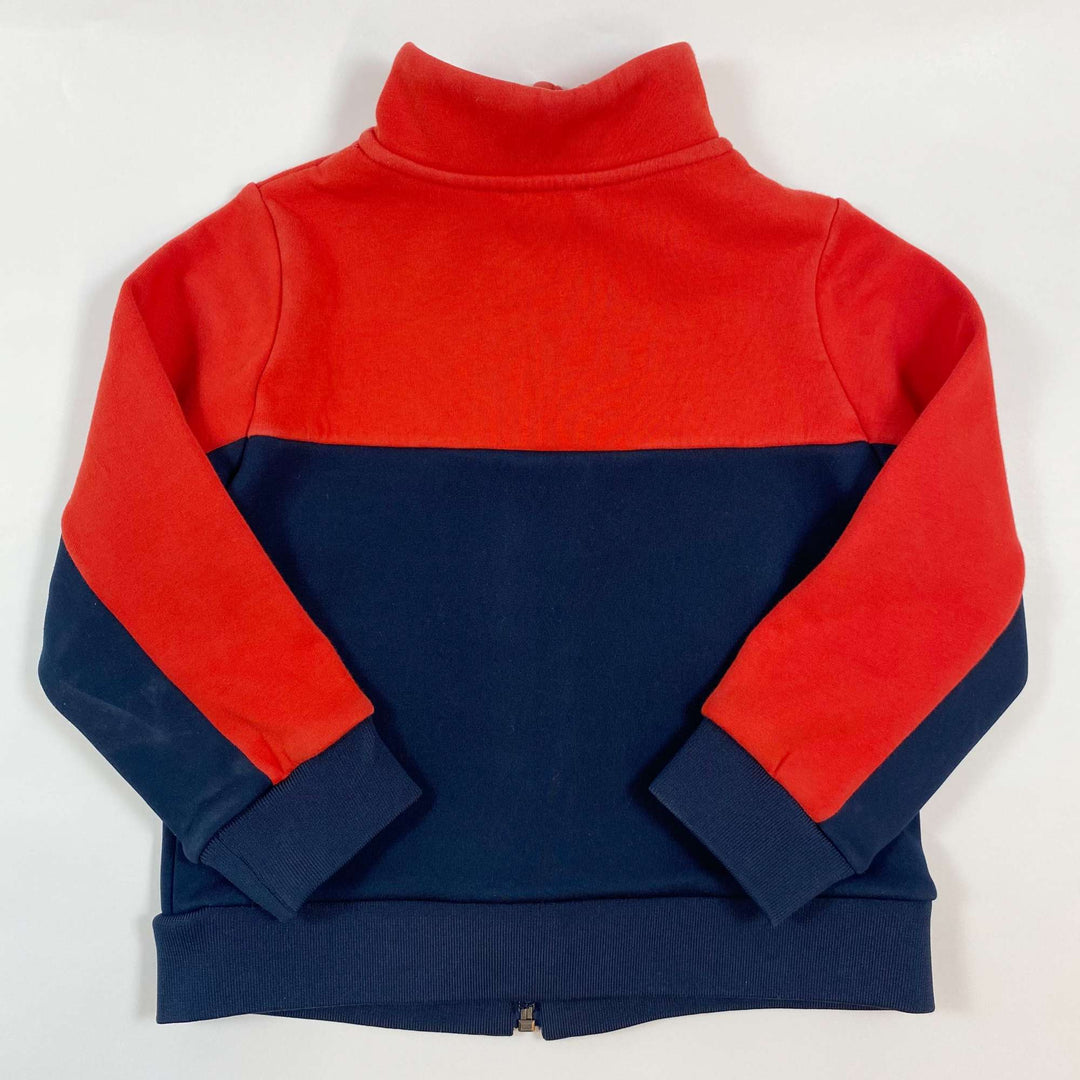 Jacadi navy/red colour block sweat jacket 4Y/104 3