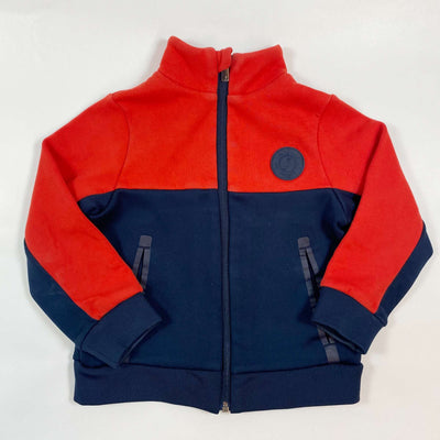 Jacadi navy/red colour block sweat jacket 4Y/104 1