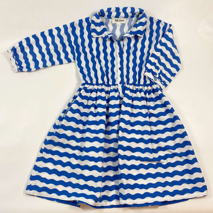Hello Simone blue long-sleeved shirt dress 6Y 1