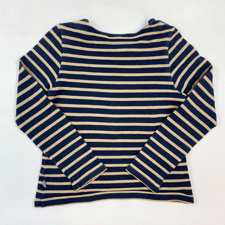 Petit Bateau navy/gold mariniere top 8Y/128 2