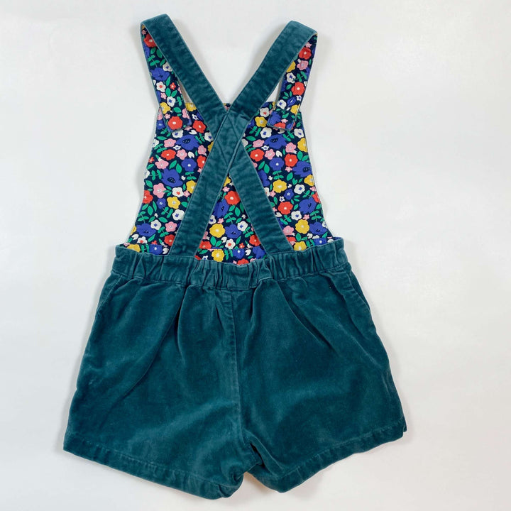 Mini Boden petrol velvet dungarees 4-5Y 2