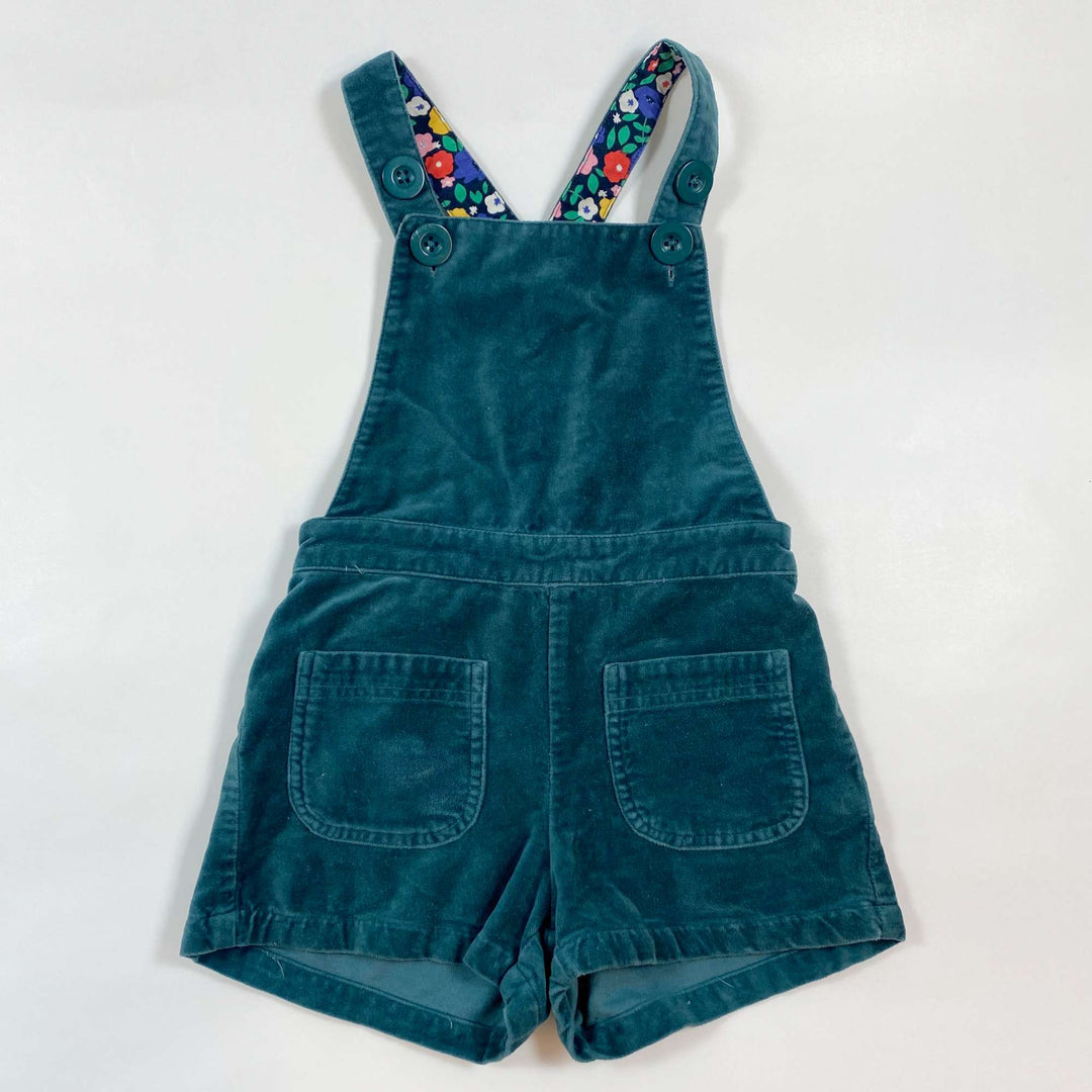 Mini Boden petrol velvet dungarees 4-5Y 1