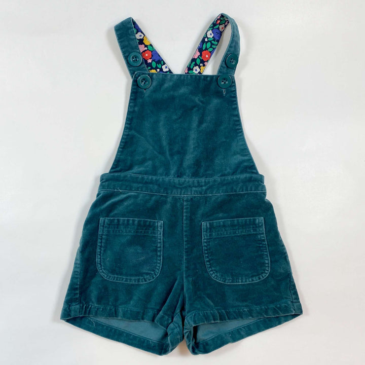 Mini Boden petrol velvet dungarees 4-5Y 1