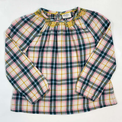 Mini Boden checked blouse 6-7Y 1