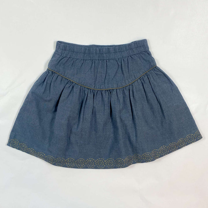 Ketiketa blue embroidered skirt 6Y 3