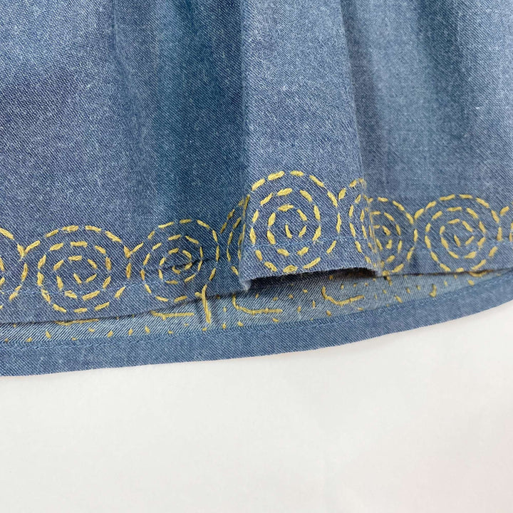 Ketiketa blue embroidered skirt 6Y 2