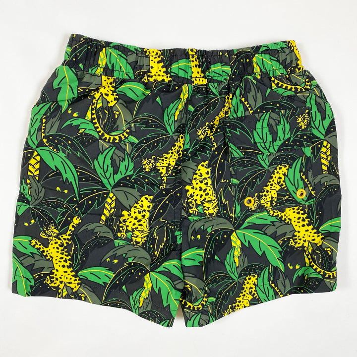 Stella McCartney Kids green leopard print Palms swimshort Second Season diff. sizes