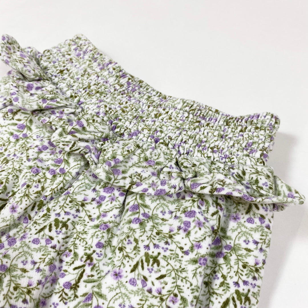 Hust & Claire purple flower pants with ruffles 86/18M