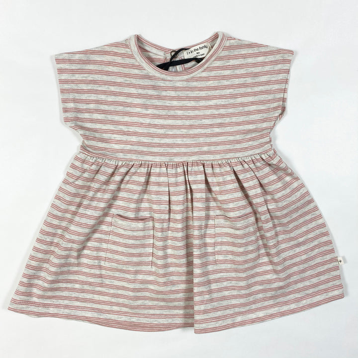 1+ in the Family grasse rose striped dress Second Season 18M