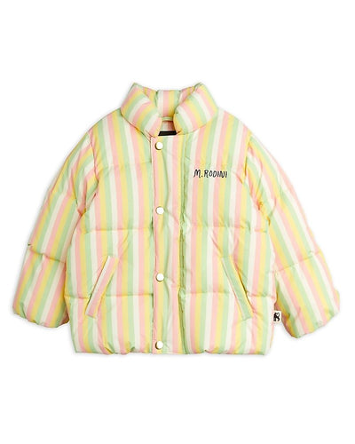 Mini Rodini bonbon stripe city puffer jacket Second Season diff. sizes 1