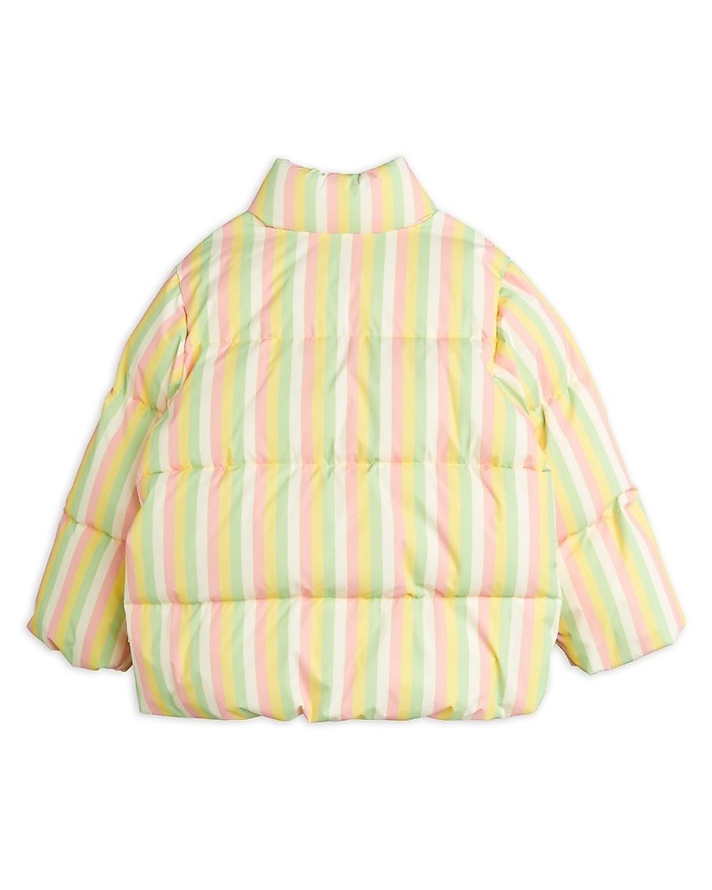 Mini Rodini bonbon stripe city puffer jacket Second Season diff. sizes 3