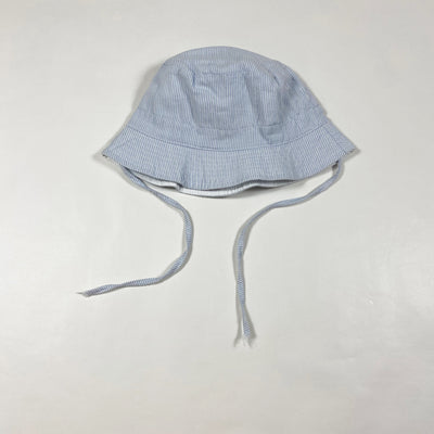 Thomas Brown pale blue striped sun hat 48cm 1