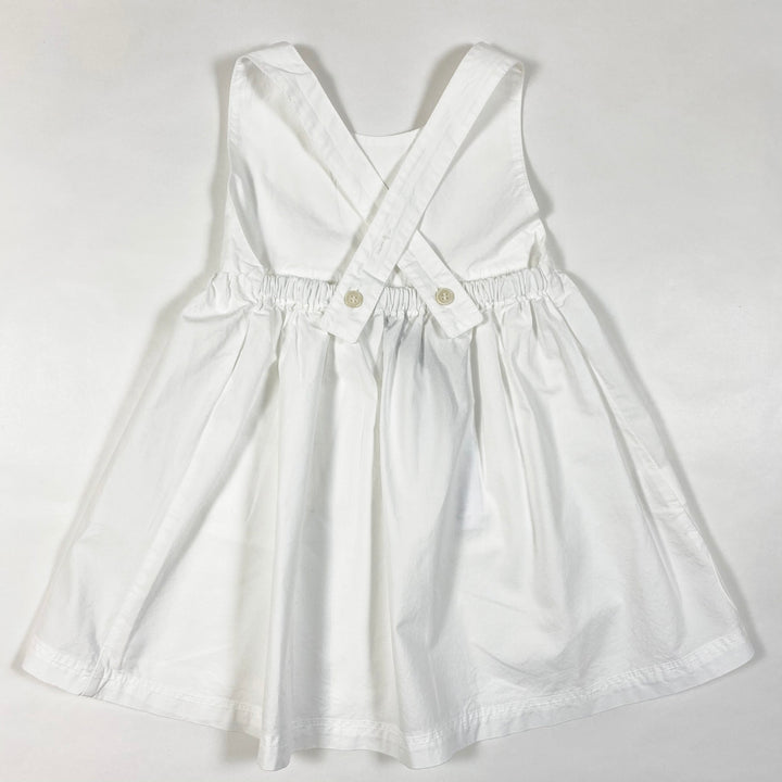 1+ in the Family luciana off-white sleeveless poplin dress Second Season 18M 2