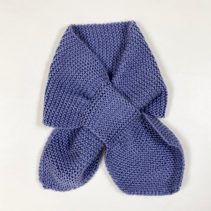 Handmade lavender knit scarf One size 2