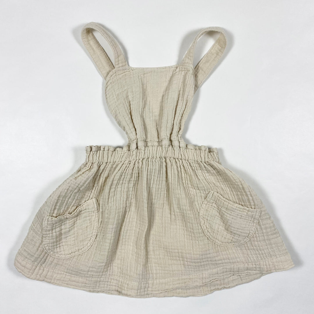 Zara cream muslin pinafore 18-24M/86 1