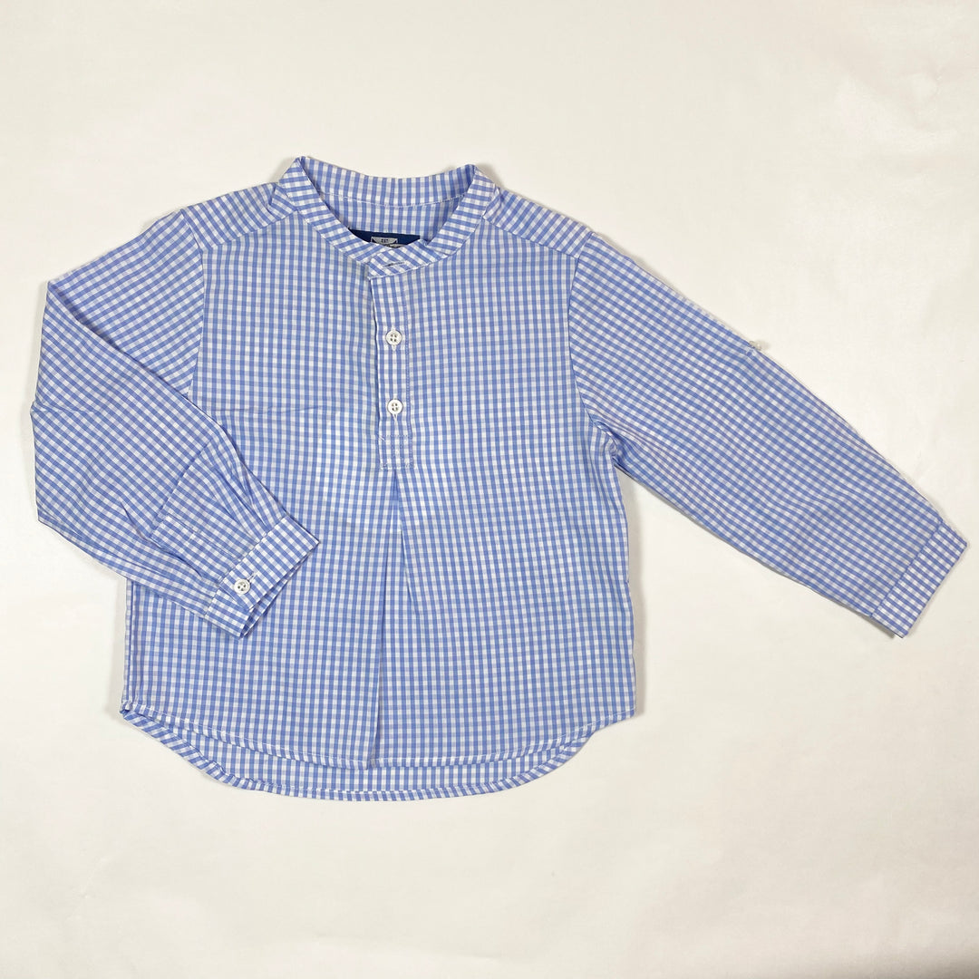 Thomas Brown sky blue gingham shirt 2-3Y 1