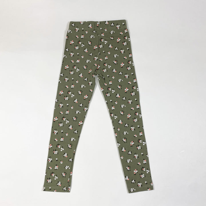 Tape À L'Oeil green floral tights 5Y/110