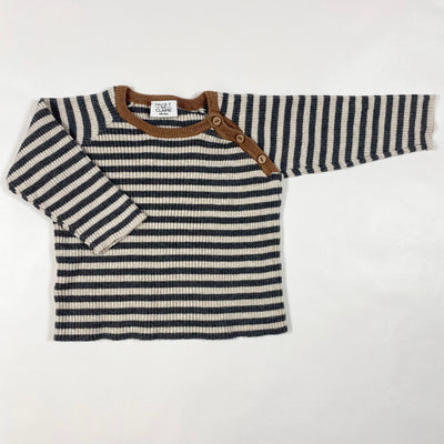 Hust & Claire brown/grey stripe knit 68/6M 1