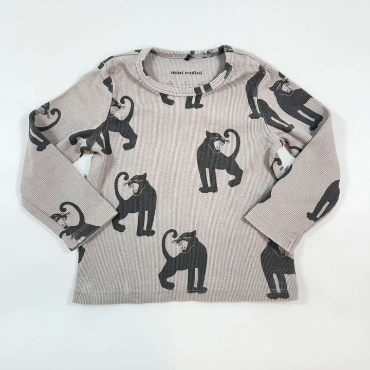 Mini Rodini ecru jaguar longsleeve 80/86 1