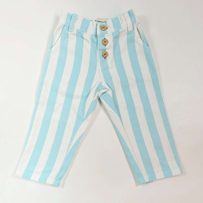 Piupiuchick sky blue bold striped trousers 18M 1