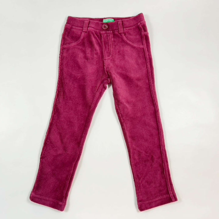 Benetton red velvet jeggings 98 1