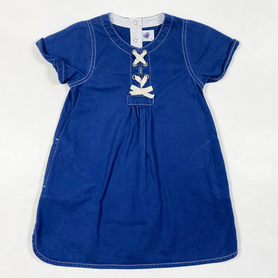 Petit Bateau blue cotton dress 3Y/94 1