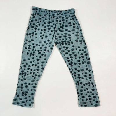 Maed for Mini steel blue dotted leggings 1Y 1