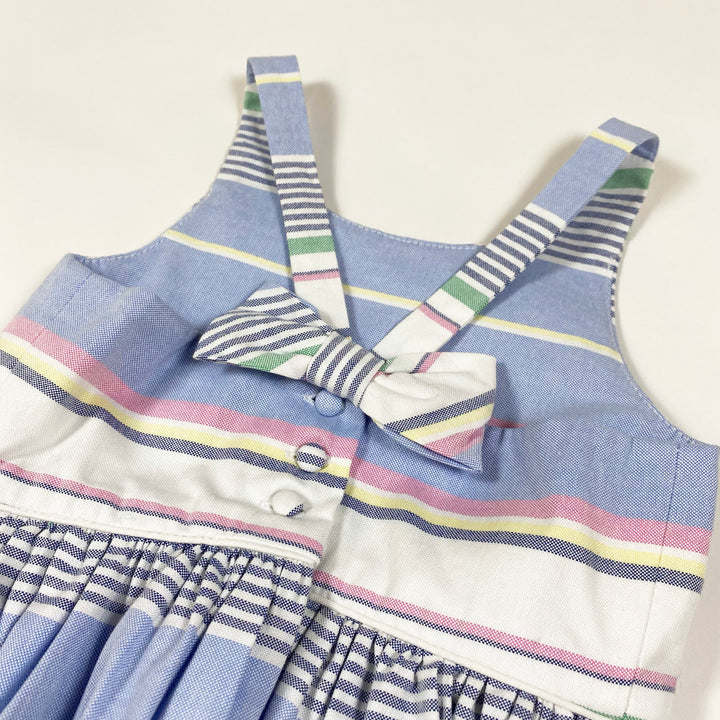 Ralph Lauren striped sleeveless bow dress with bloomers 3Y