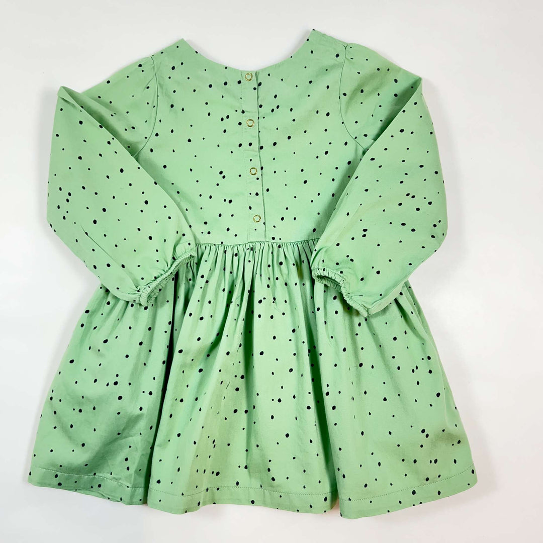 Mini Rodini green dot dress 92/98 3